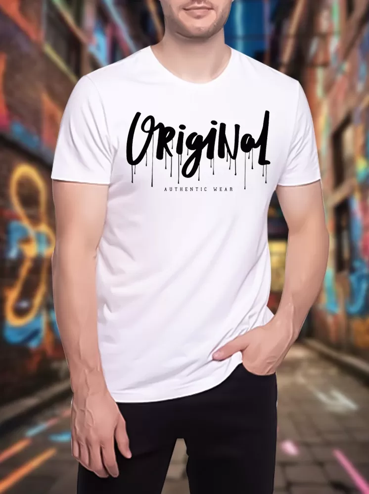 Original T-shirt printing white
