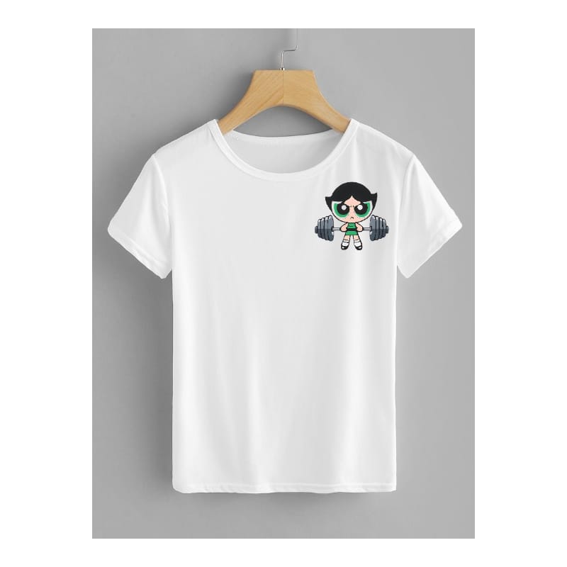 cartoon right cartoon black prints T-shirts