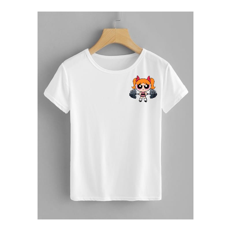 cartoon right cartoon prints T-shirts