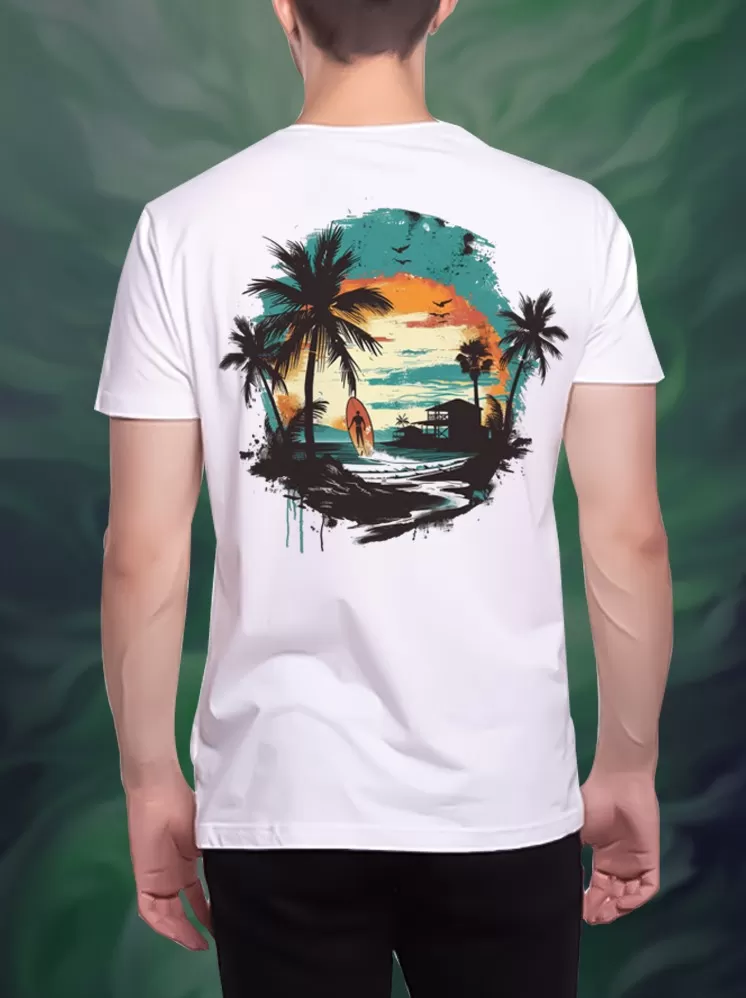 Nature view prints Backt-shirts