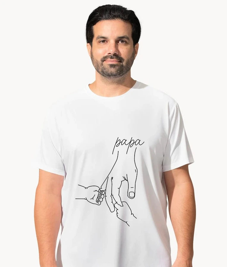 Father day - t-shirt on Mommyprint on white