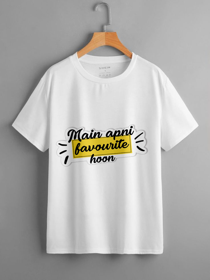 Main Apni Favourite Hoon Prints T-shirts