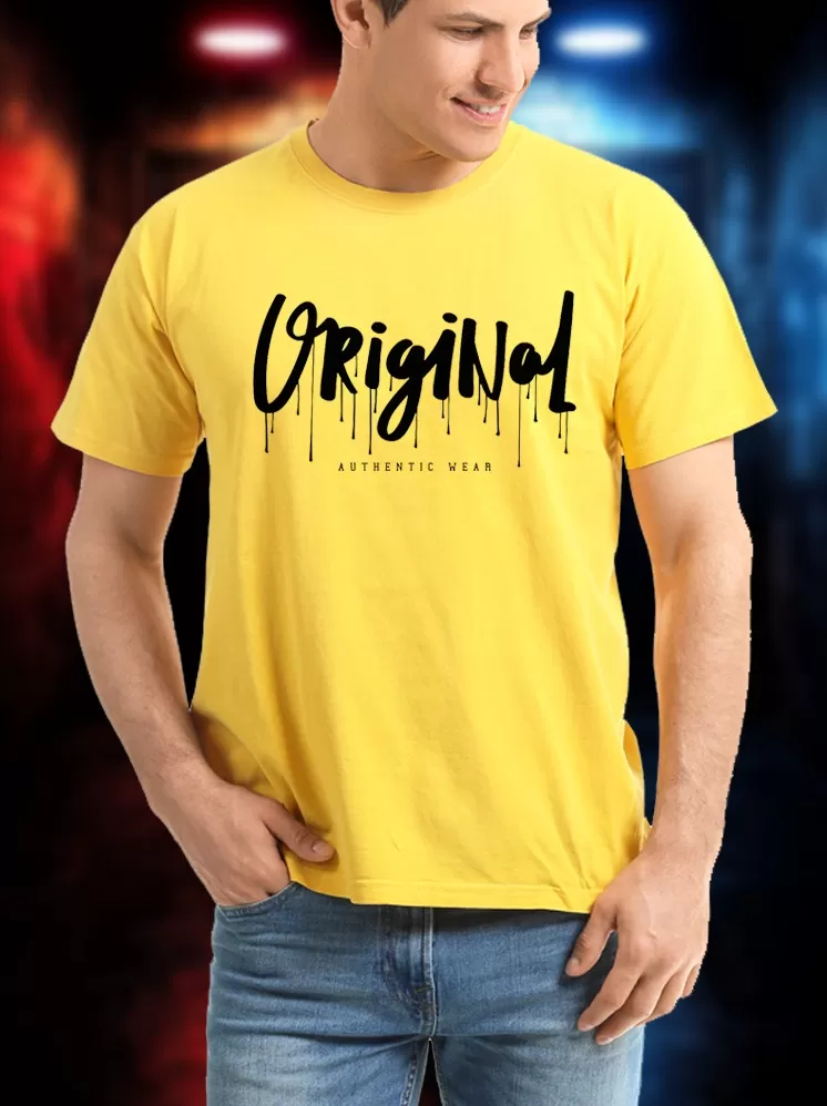 Original T-shirt printing Yellow