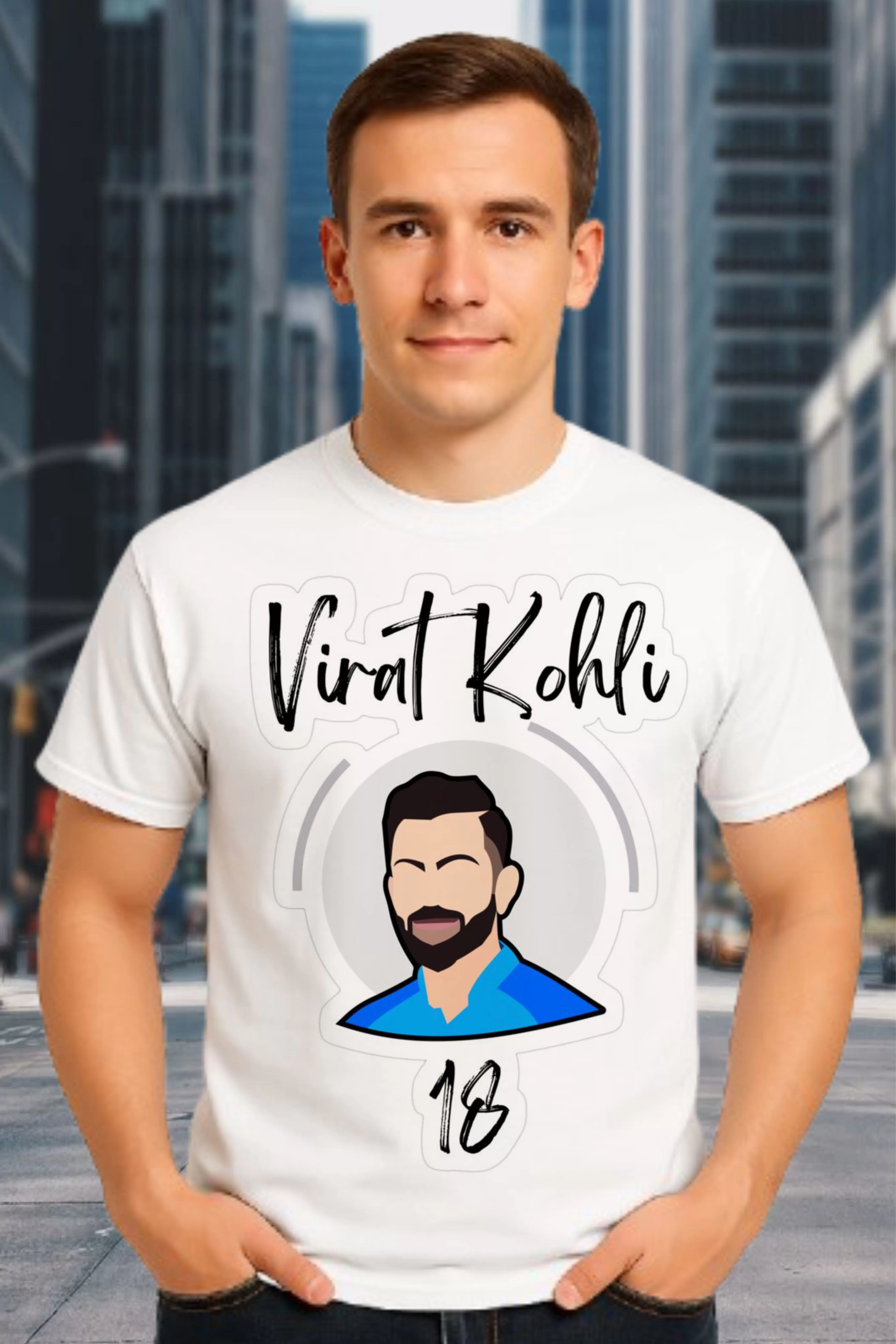 virat kohli 18 number t-shirts