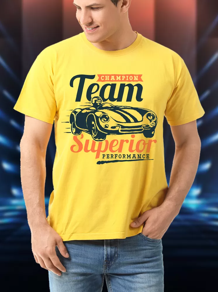 Champion Team Superior Yellow print T-shirts