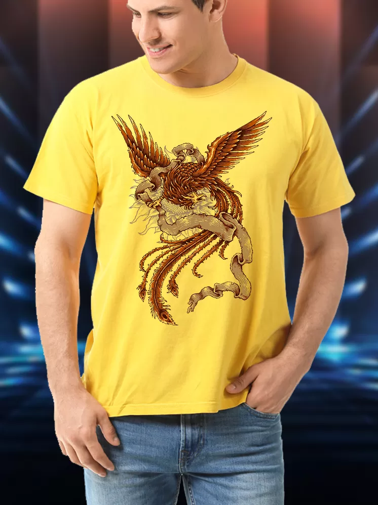 Garuda Print T-shirts Logo with prints