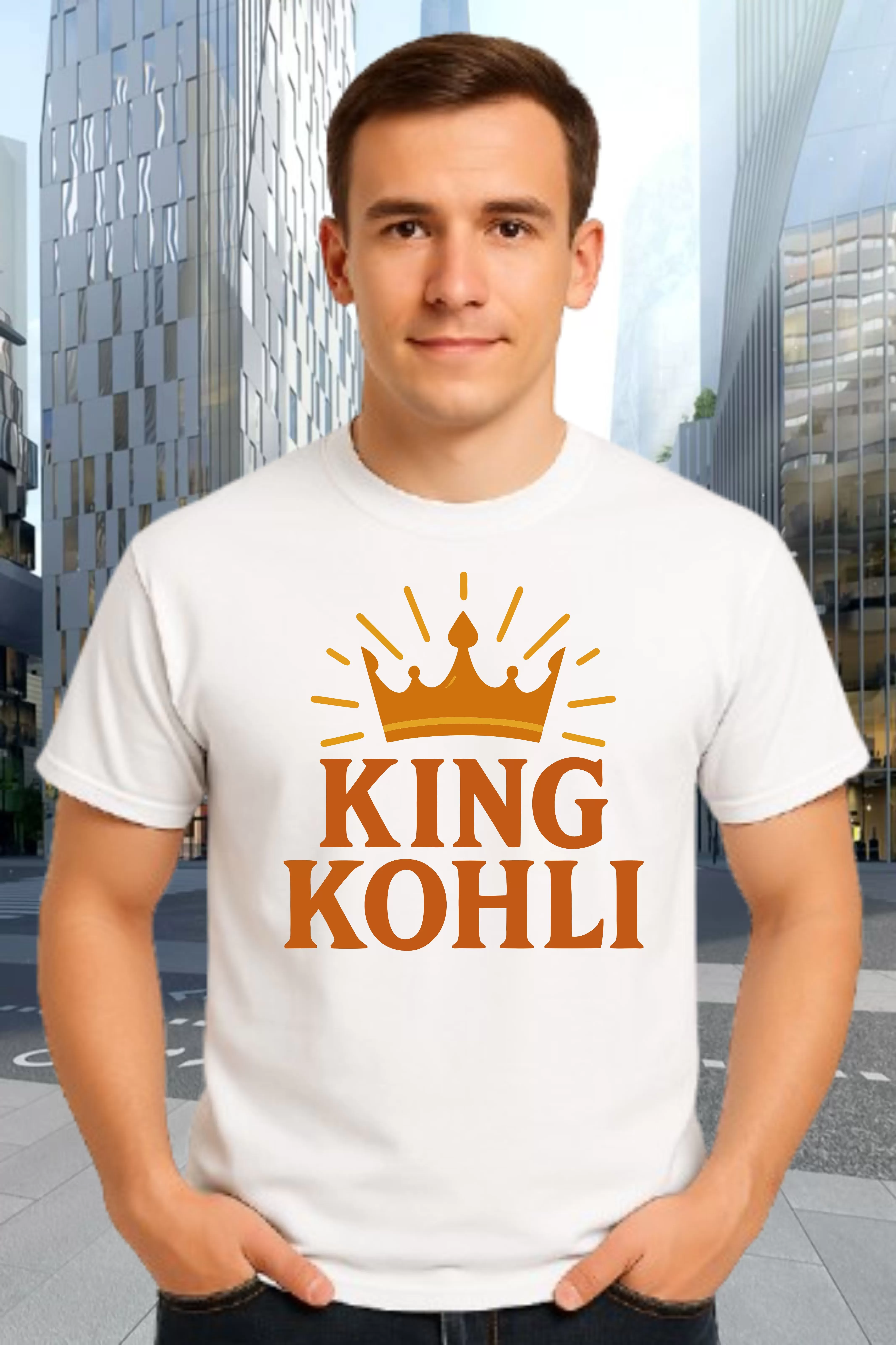 king kohli name prints t-shirts