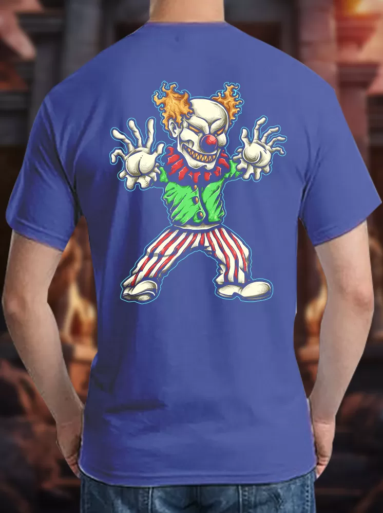 blue cartton prints t-shirts
