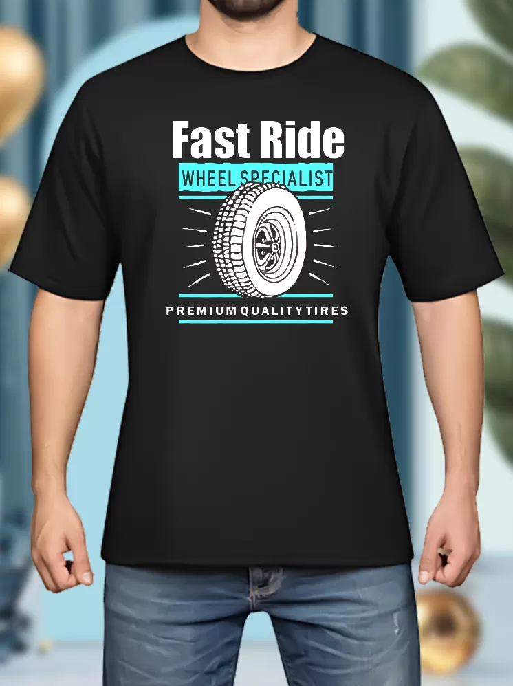 Fast Ride on Print T-shirts
