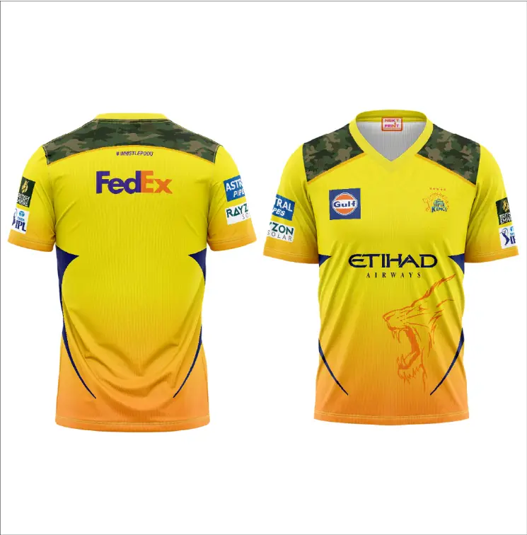 chennai super kings T-Shirts Jersey.