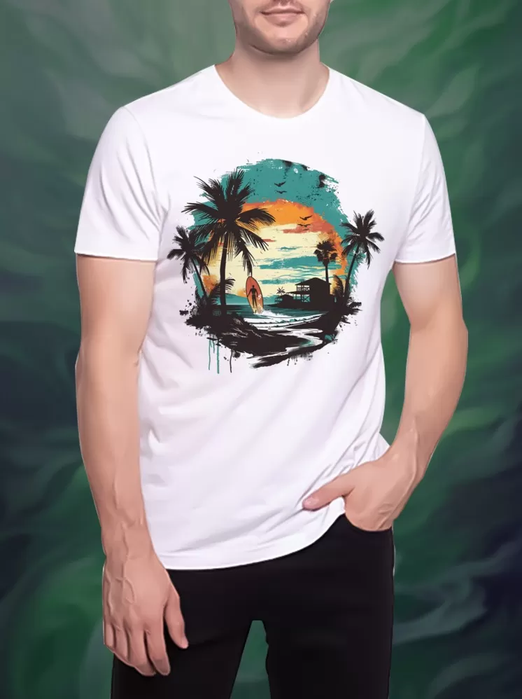 Nature view prints front t-shirts