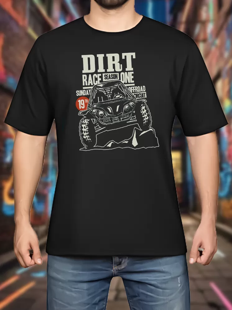 Ride with Devil white Logo in PrintShirts